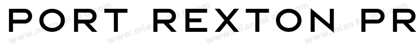 PORT REXTON PROTOTYP字体转换